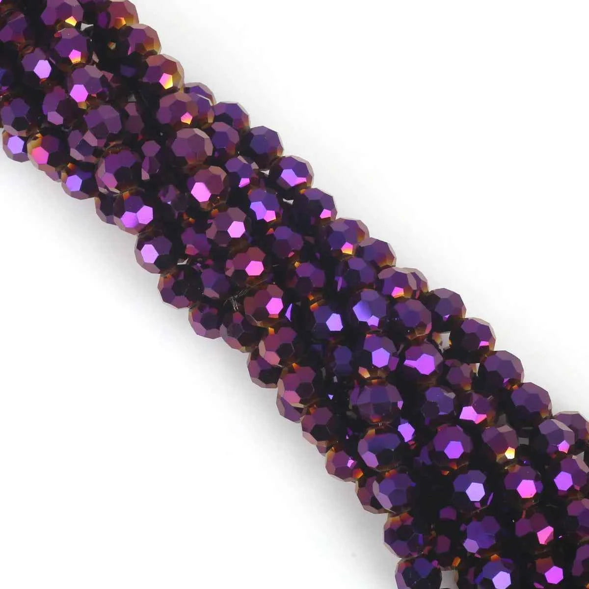 3 4 6 8mm Round Crystal Beads Faceted Colorful Glass Beads Loose Spacer Bead for Jewerly Making Needlework Bracelet Necklace DIY