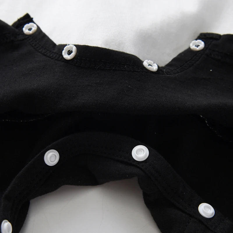 2024-04-11 Lioraitiin Summer Baby Boys Girls Panda Costume Short Sleeve Romper Cute Hooded Jumpsuit Cosplay Outfit