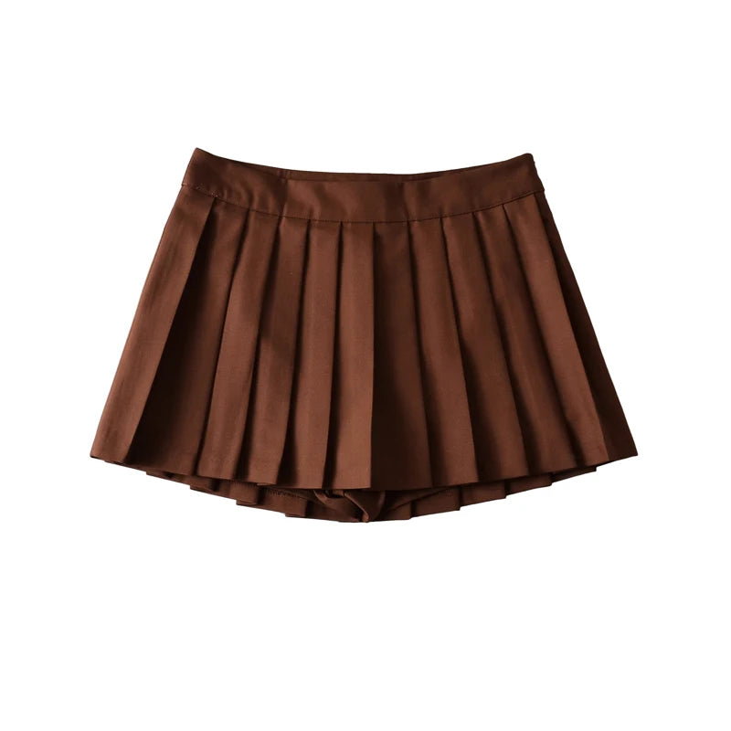 Summer Mini Skirts For Women Harajuku High Waist Skirts Womens Korean Fashion Sexy Skirts Vintage Pleated Skirt Tennis Pink Blue