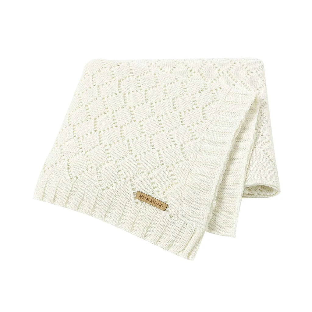 Baby Blanket Super Soft knitted Newborn Stroller Bed Sleeping Cover Toddler Infant Bedding Muslin Swaddle Wrapper 100*80CM Plaid