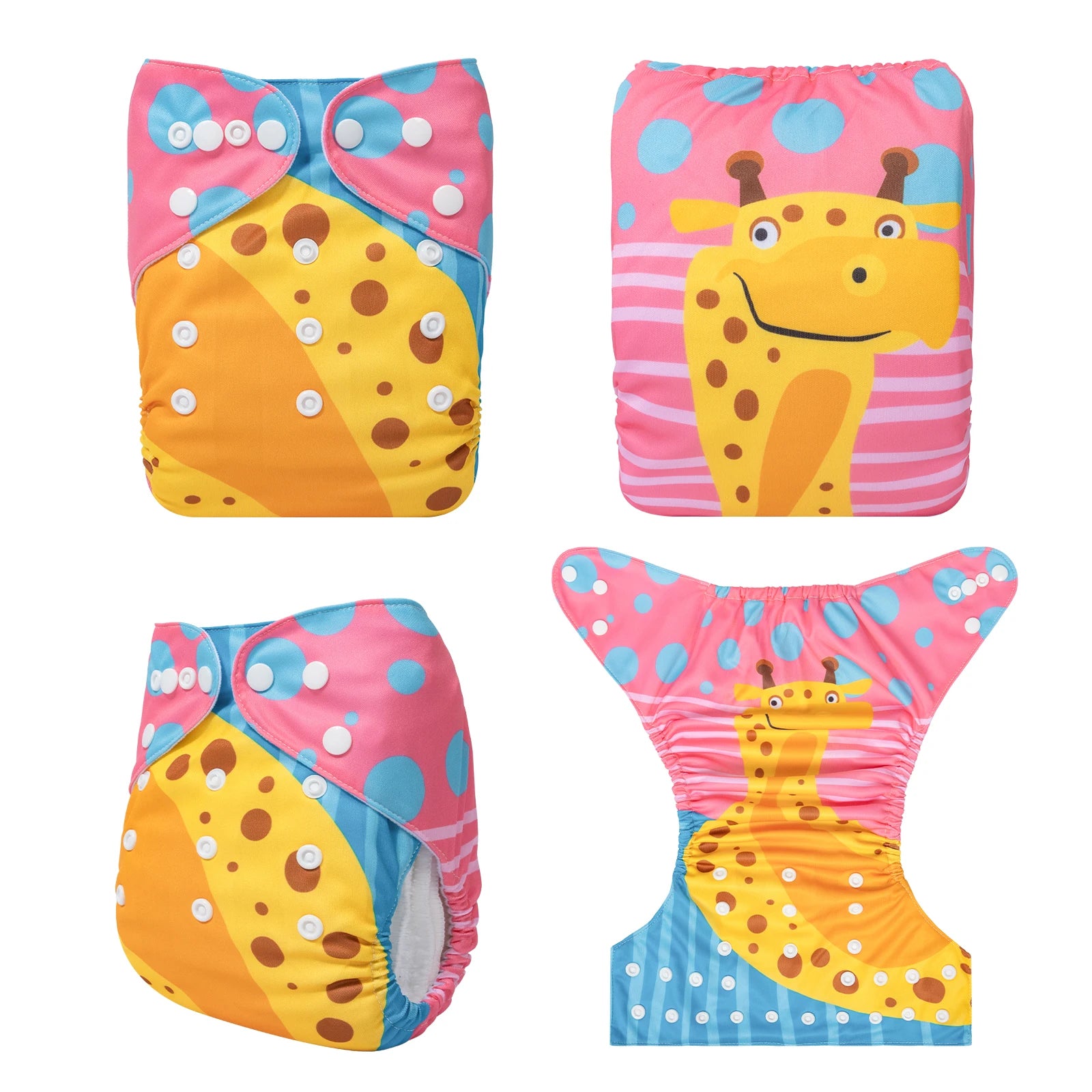 U Pick ALVABABY Digital Position Baby Cloth Diaper Reusable Baby Cloth Nappy with 1pc Microfiber Insert