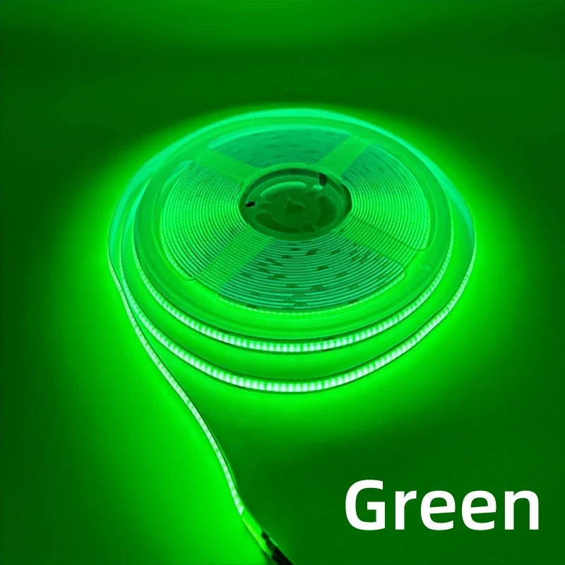 DC 12V 24V FOB COB Strip 320Leds/M High Density RA90 White 3000K 4000K 6000K IP20 Flexible Ribbon Rope LED Light