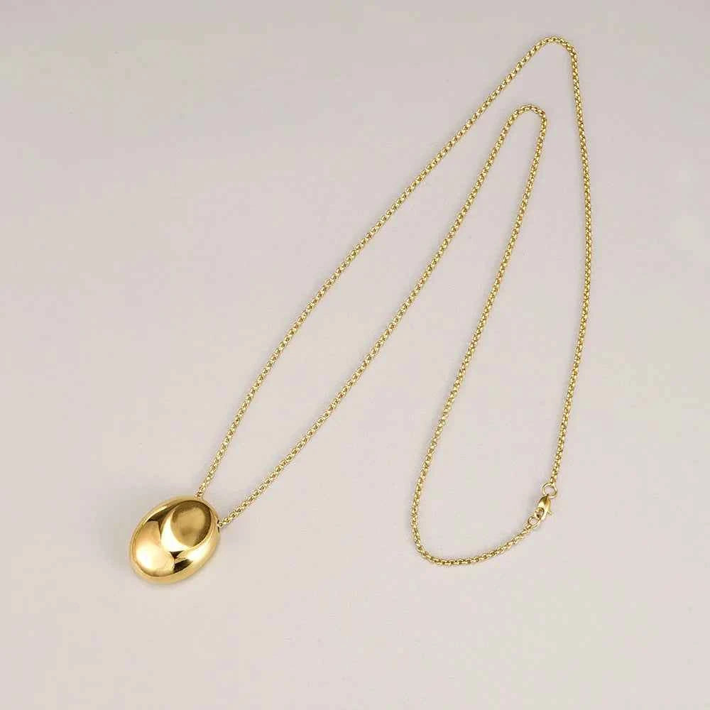 L248 Factory wholesale water drop geometric ins style individual minimalist light luxury sweater chain necklace available for co