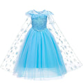 Girl Princess Cinderella Dress Elsa Anna Mermaid Jasmine Belle Snow White Costume Girls Birthday Party Halloween Dress 2-10 Year