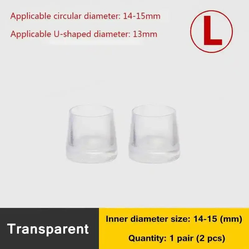 Thin Heel Protector Silicone Non-slip Wearable Heel Cover Round Woman High Heels Protective Cover TPU/PVC Material Soft Damping