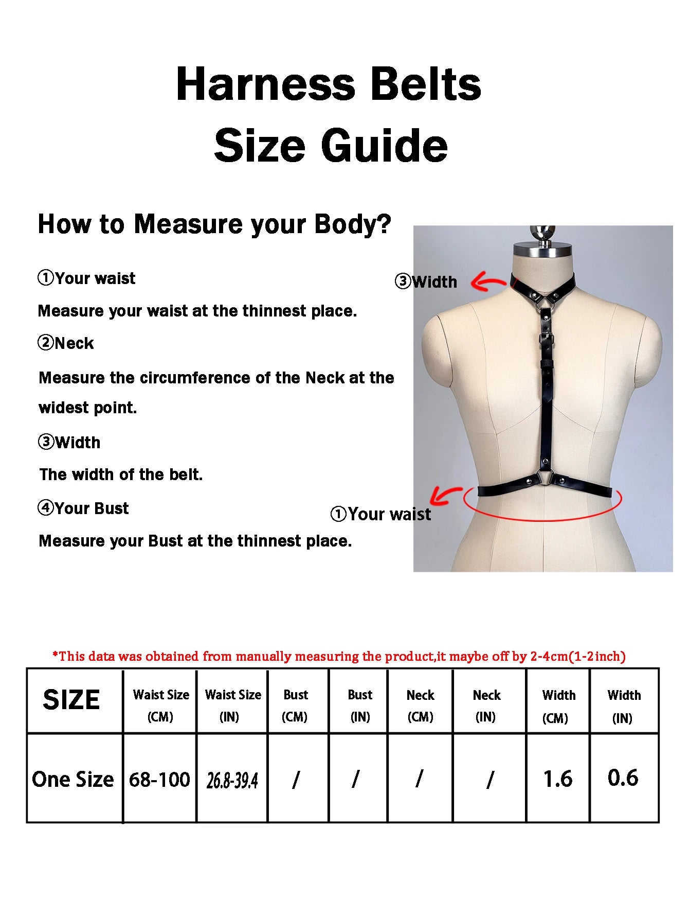 Women Fashion Street Style PU Leather Harness Belt Corset Decorative Daily Wear Leather WaistBand Gothic Clothing Accessory