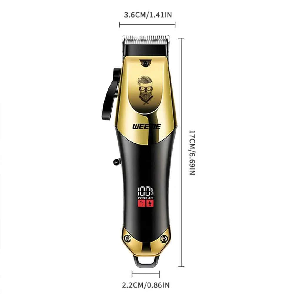 T9 Vintage Men's Electric Hair Clipper Beard Trimmer/Rechargeable Hair Cutting Machine With Nose Hair Trimmer Kit Boyfriend Gift