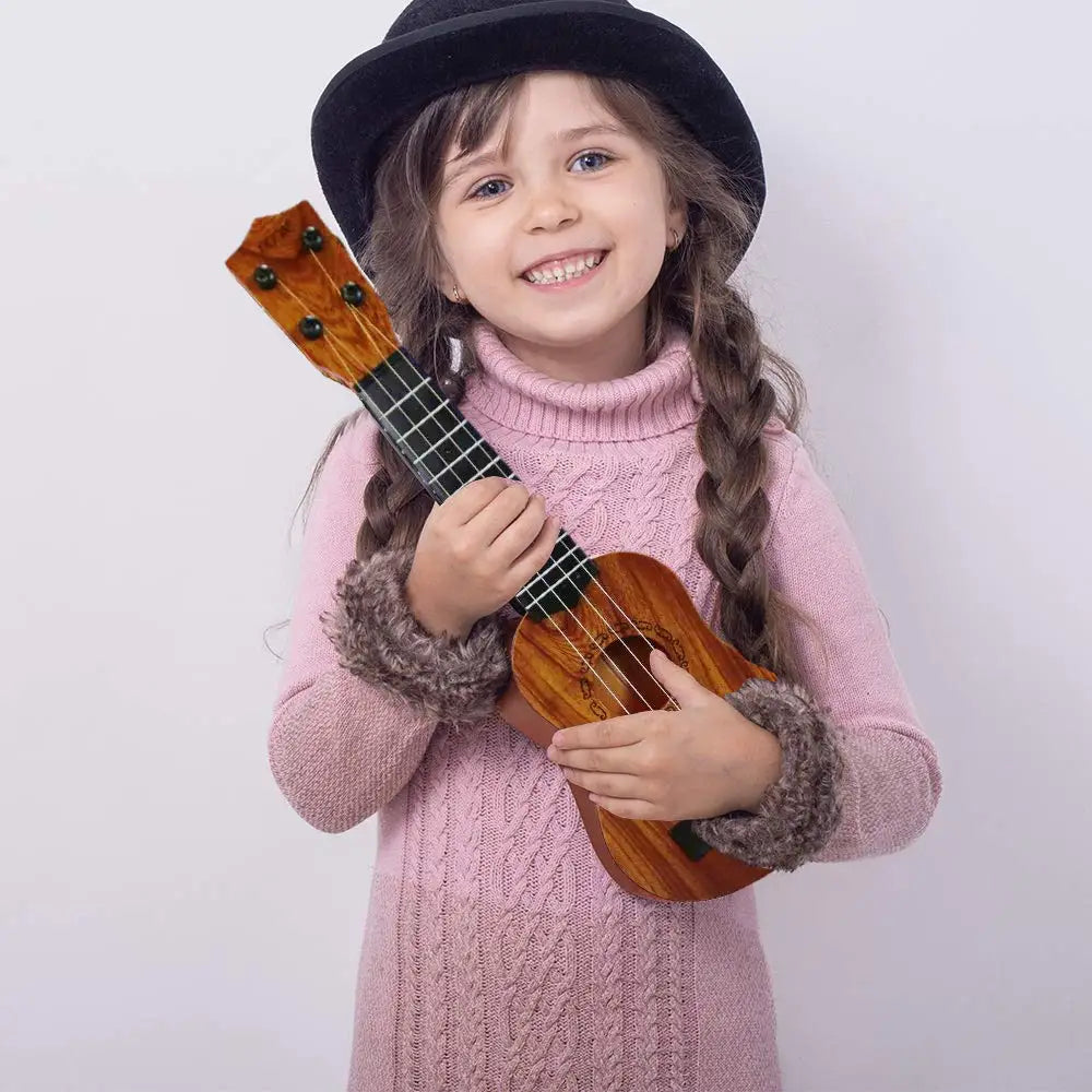 Kids Toy Ukulele Kids Guitar with Pick Musical Toy 17 Inch 4 Strings Educational Musical Instrument for Toddlers and Preschooler