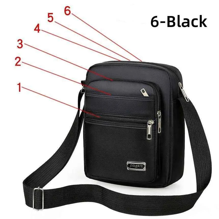 Brand New Men Crossbody Bags Male Nylon Shoulder Bags Boy Messenger Bags Man Handbags for Travel Casual Large Satchel Grey