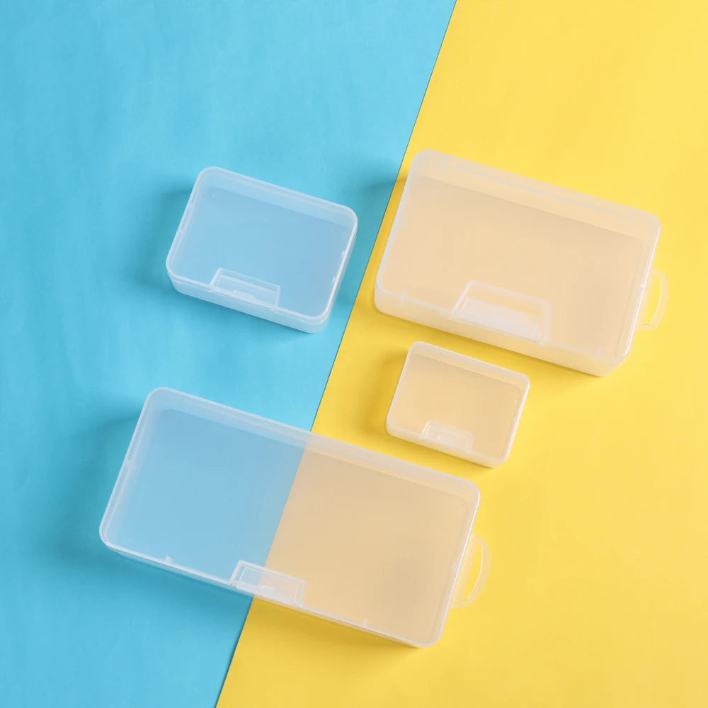 Plastic Box Transparent Jewelry Organizer Sample Box Small Tool Storage Box Nail Enhancement Tool Box Mobile Phone Repair Case