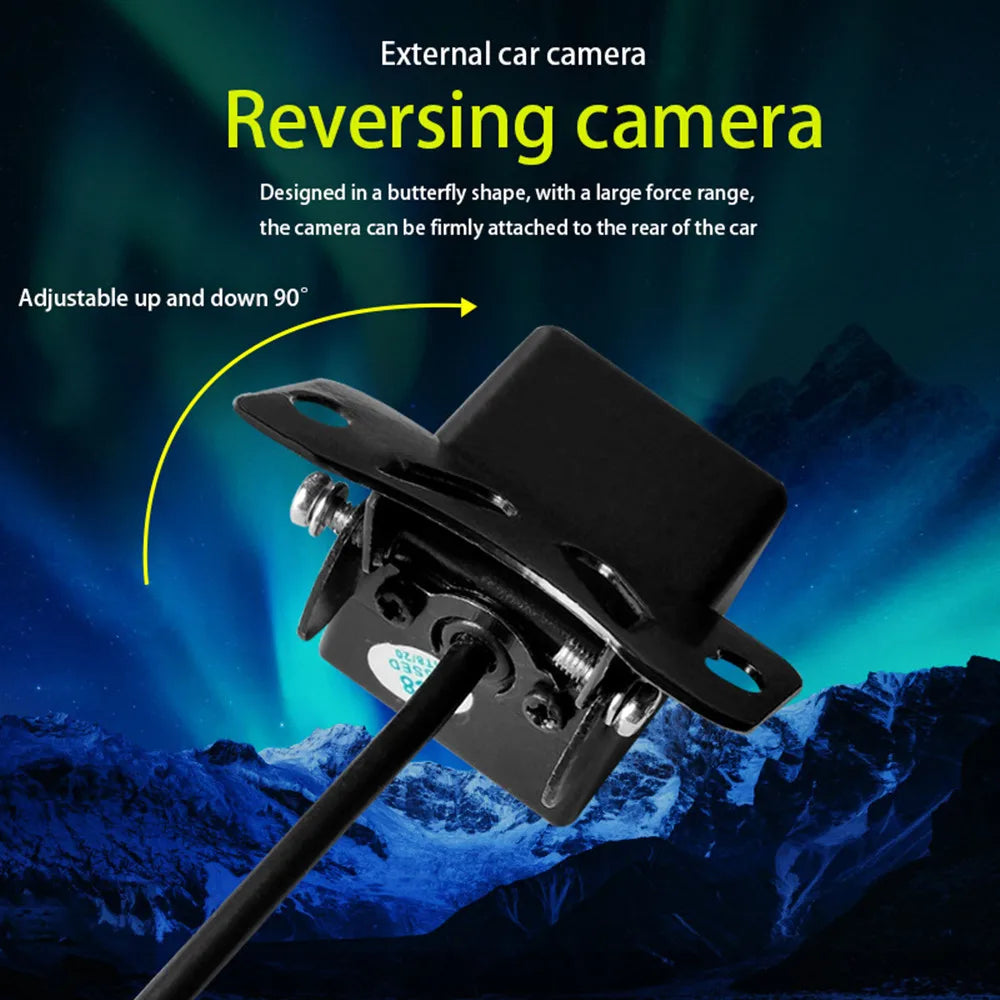 Auto Rear View Camera Night Vision Reversing Auto Parking Vehicle Cam CCD Waterproof 170° HD Video Support Monitor Auto Tools