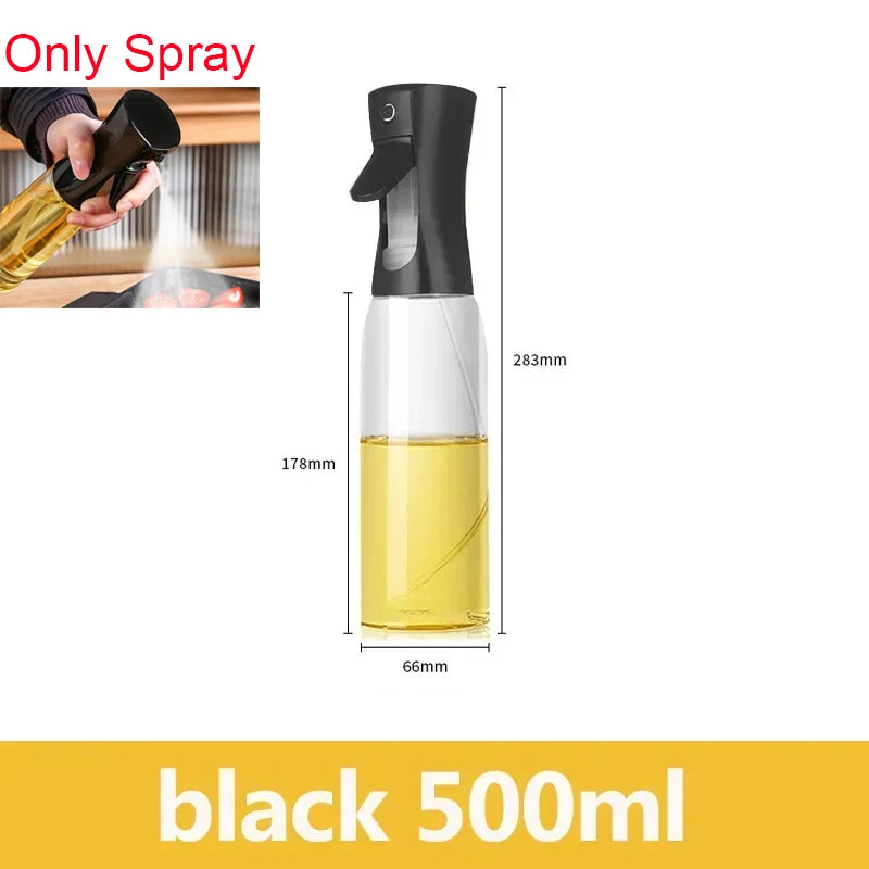 2in1 500ml Plastic Kitchen Oil Sprayer Spray Oil Olive Spray Bottle for Oil Dispenser BBQ Baking Roasting Picnic Kitchen Tool