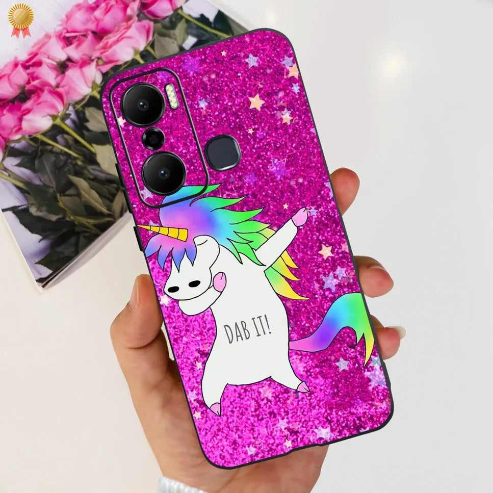 For Infinix Hot 20 Play 20i 4G Case Cute Astronaut Clear TPU Silicone Bumper Cover For Infinix Hot 20 Play 20i Phone Case Funda