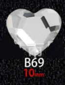 100PCS B41-80 Flat Bottom Special-Shaped Drill  Crystal Sleek Rhinestone 3D Manicure Nail Art Decoration Charms Jewelry
