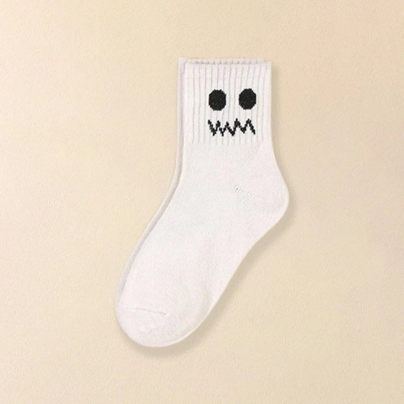 5 pairs  funny expression socks, basic kids socks,All-purpose comfortable  boys' socks，children's boy socks