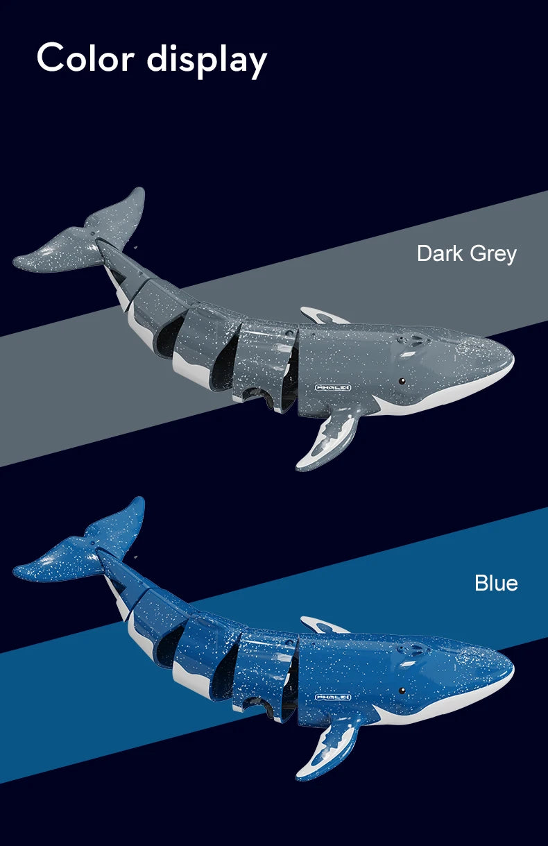 Underwater RC submarine Remote Control Whales shark Submarines Boat toy Ship Diving In Pools Lake Gift water toys for children