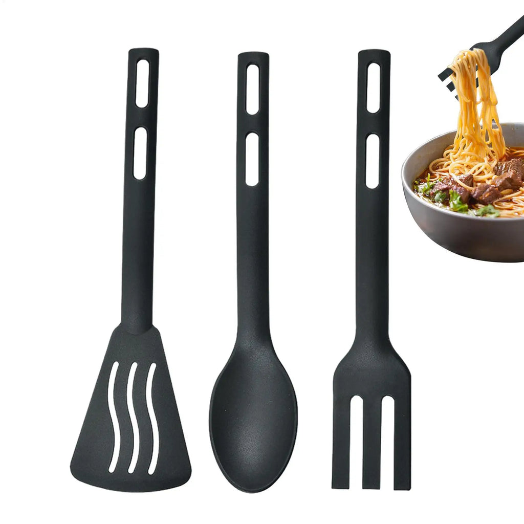 Kitchen Tool Set Nylon Cooking Tools Set Sturdy Cutlery Kit With Non-Stick Spatulas Comfortable Handle Cookware Accessories