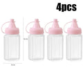 4Pcs Mini Sauce Bottles Condiment Dispenser Ketchup Bottle Mustard Salad Dressing Sauce Bento Container Kitchen Accessories