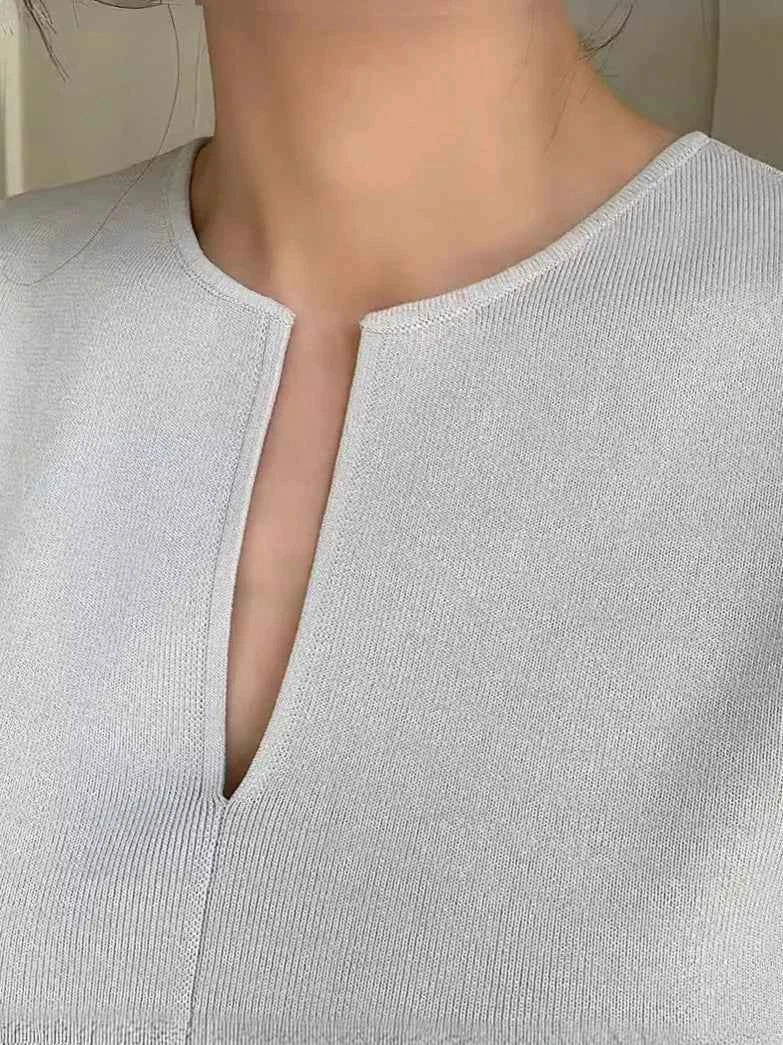 Women V-neck Good Quality Breathable Sleeveless Knit Tank Top Sweater Vest Spring Summer New in Chic Top Minimal Style