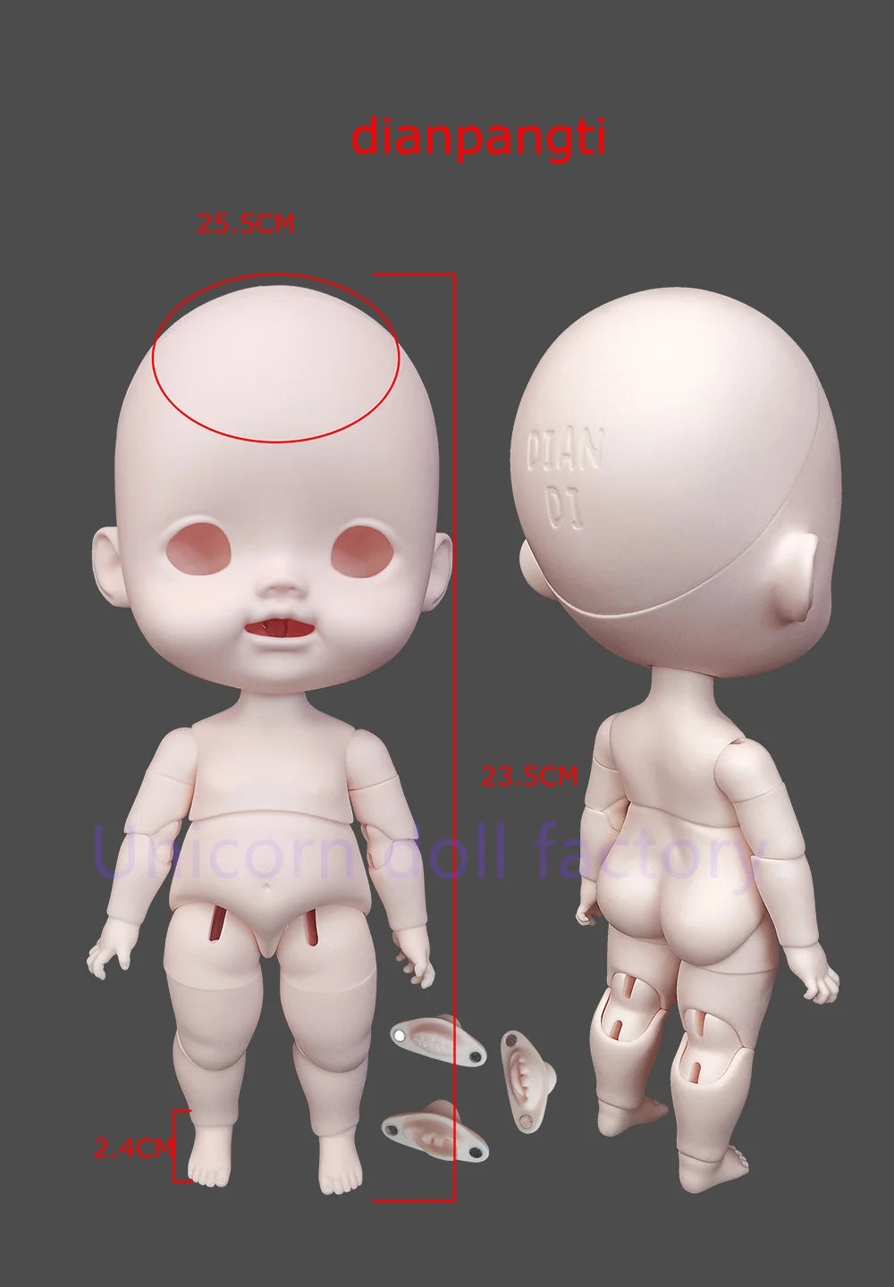 BJD Doll1/6 diandi Resin Doll Art Model High Quality Toy DIY Makeup Multiple combinations can be freely matched