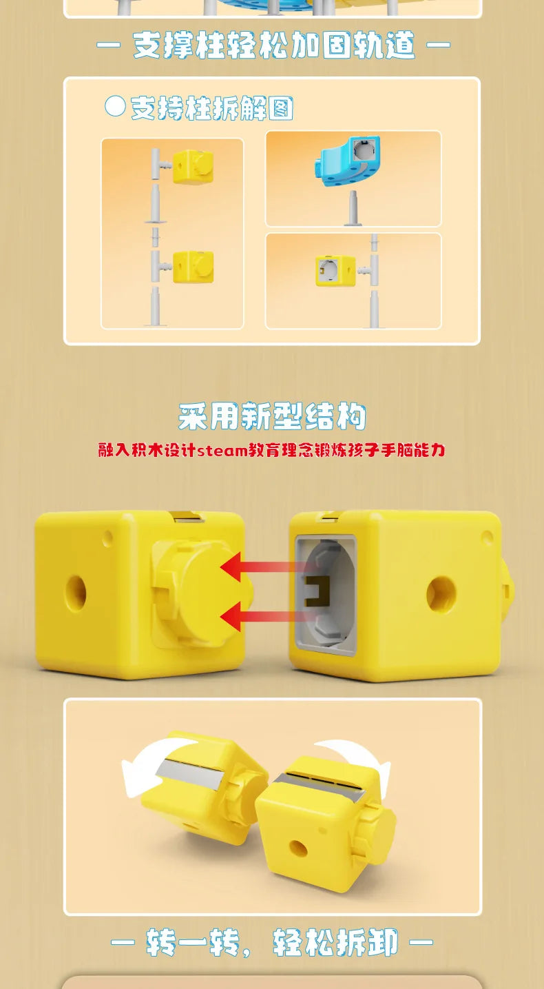 Magic Transforming Magnetic Cube Track Railcar Building Blocks Electric Anti-Gravity High-Speed Train DIY Vehicle Trackt Model