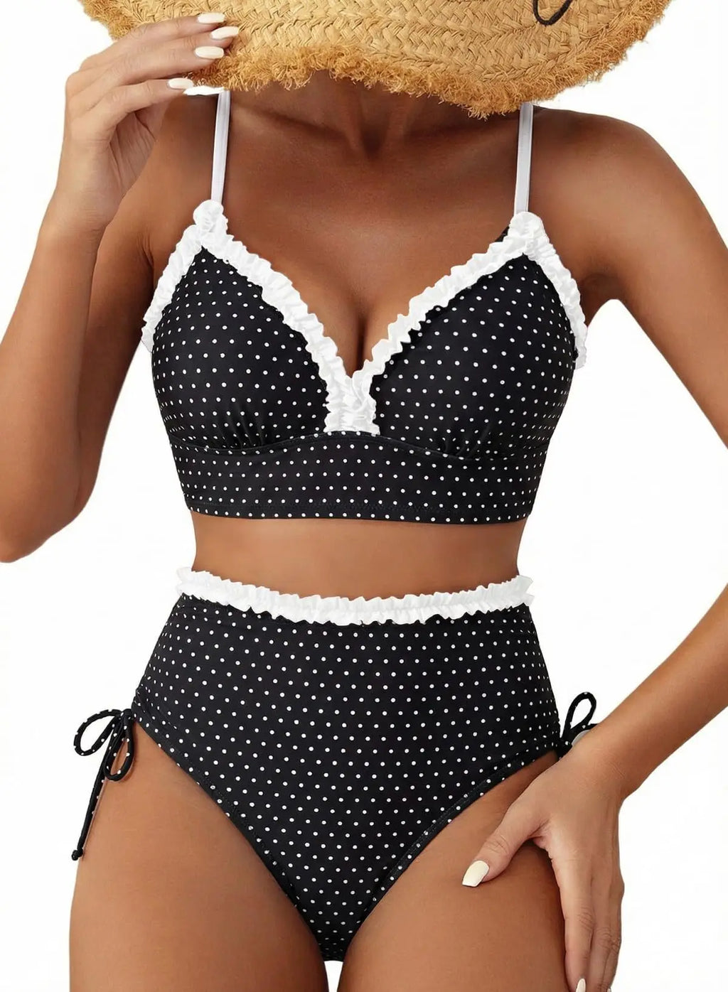 2026 V Neck String Two Piece Bikini With Shorts Women Swimwear Female Swimsuit Bathers Bathing Swimming Suit Beachwear Summer