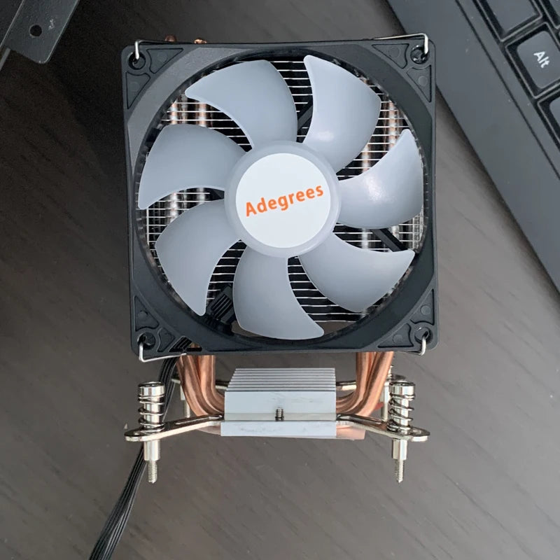 2Heat Pipes CPU Air Cooler 3PIN/4PIN PWM X99 Silent PC Radiator for Intel LGA 2011 1700 1150 1151 1366 1155 1156 X79 1200 1851