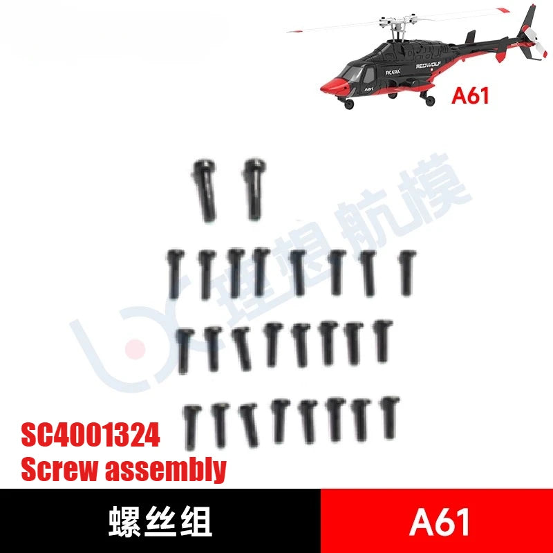 RC ERA A61 RC Helicopter Simulation Original Spare Parts Complete Set Chassis Main Frame Remote Control Blade Receiver Motor