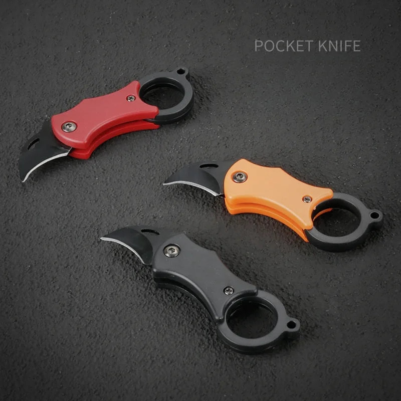 Mini Folding Knife Portable Pocket Knife Camping Food Processing Food Construction Repair Outdoor Equipment Keychain Mouth