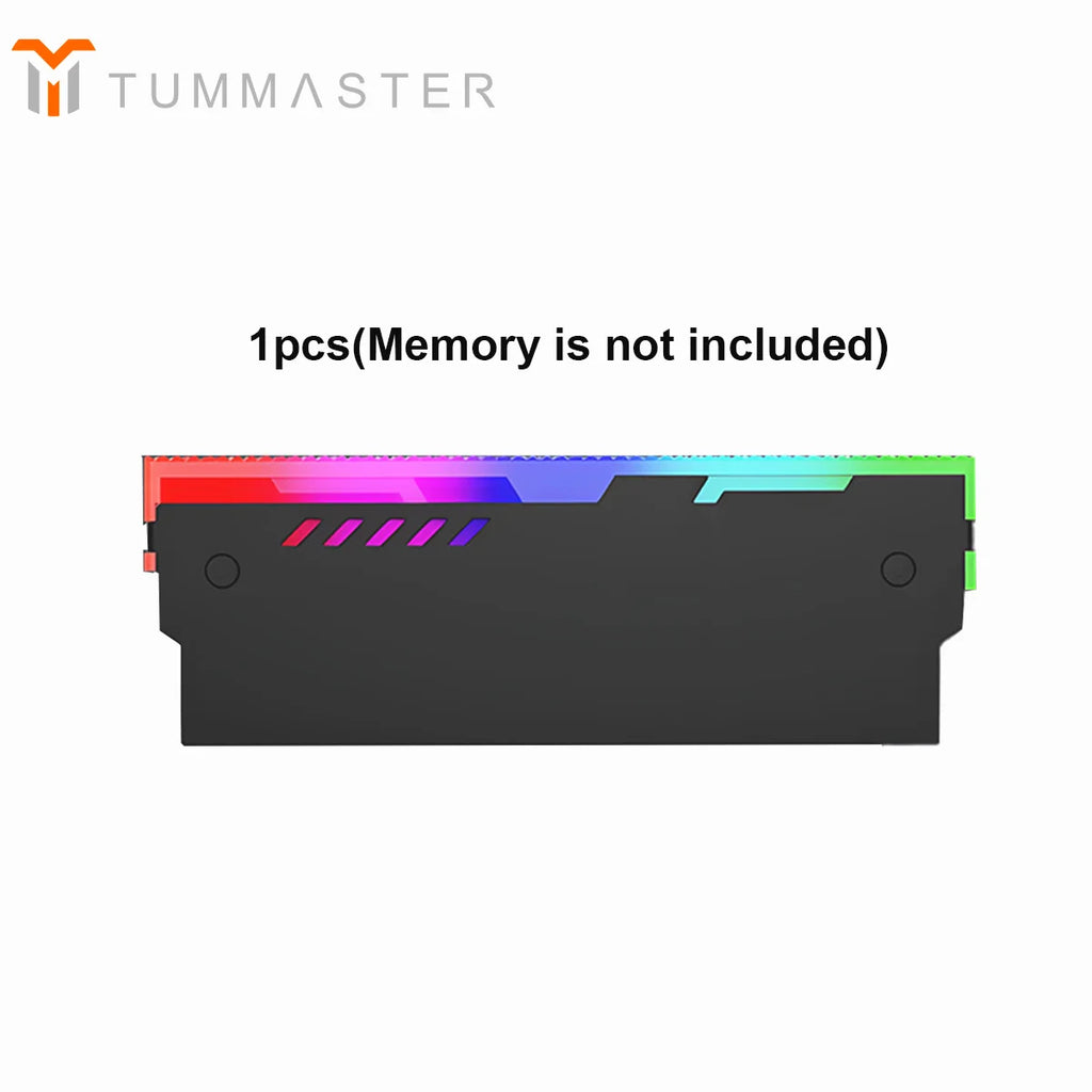 TUMMASTER Computer ARGB RAM Memory Heatsink Cooler with Thermal Conductive Pad for Desktop PC Memory DDR2/DDR3/DDR4/DDR5