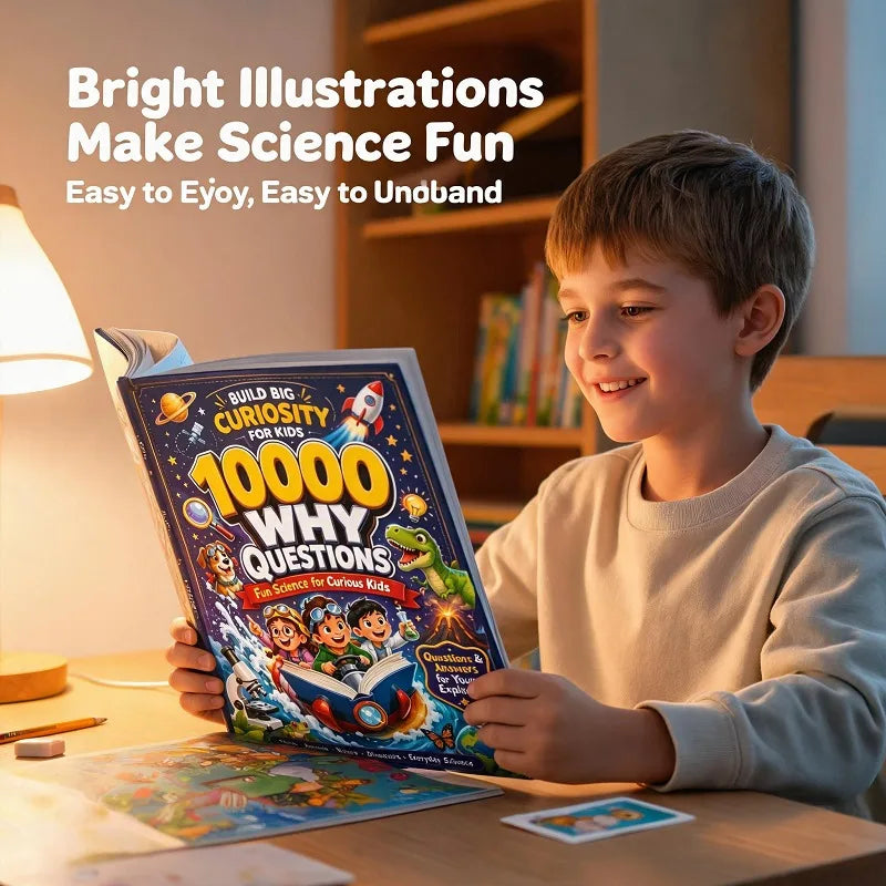 10000 Why Kids Science Encyclopedia Book Educational Picture Book for Curious Young Explorers