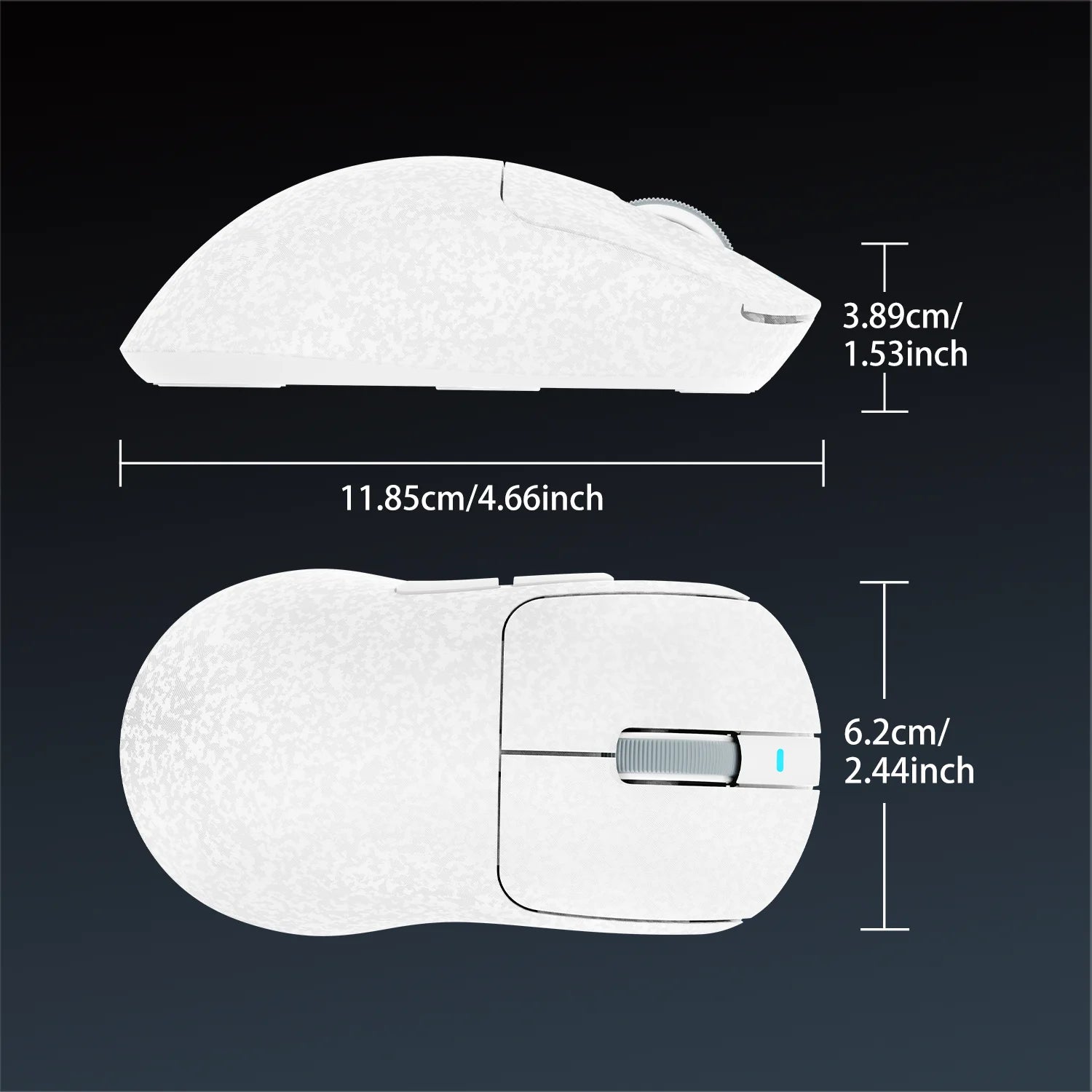 AJAZZ AJ199/AI Three-Mode Gaming Mouse 24000DPI/PAW3311 Sensor/Carbon Fiber Ultra-Thin Design /2.4G+ Bluetooth 5.0+ Wired Mouse