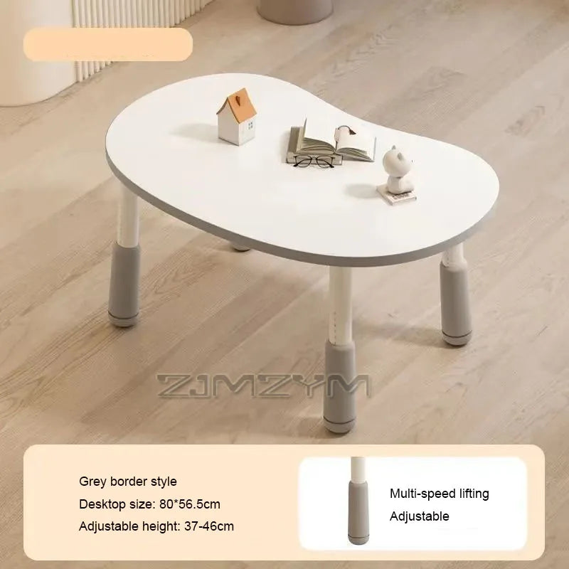 37-46cm Adjustable Baby Learning Table Anti-slip Stable Early Education Table With Round Edge Care For Baby's Safety Health Grow
