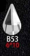 100PCS B41-80 Flat Bottom Special-Shaped Drill  Crystal Sleek Rhinestone 3D Manicure Nail Art Decoration Charms Jewelry