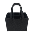 6 Bottles Felt Wine Bottle Holder Bag Grey Protective Wine Storage Bag Washable with Carry Handle Wine Bottle Carrier Wedding