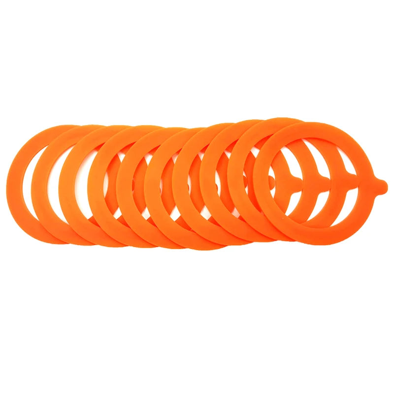 5Pcs Silicone Jar Gaskets Food Storege Jars Replacement Airtight Leak-Proof Rubber Seals Rings Fits Regular Mouth Canning