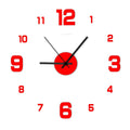 DIY Modern Design Large Wall Clock Fashion Decorative Living Room Wall Clock Home Decoration Clocks Decor Decoration for Bedroom