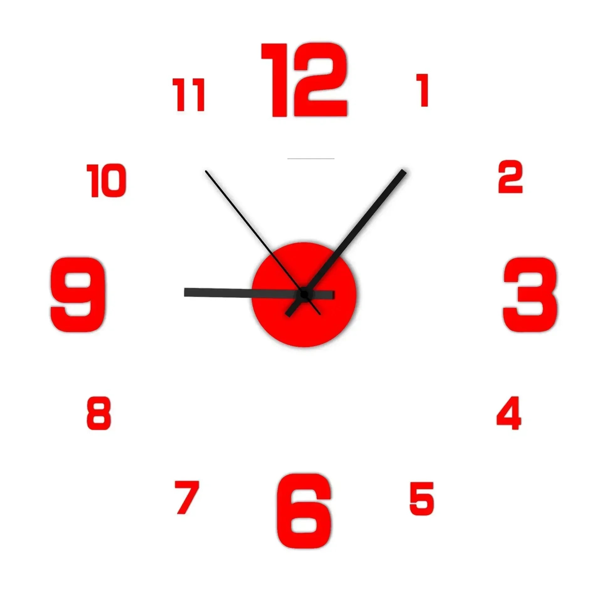 DIY Modern Design Large Wall Clock Fashion Decorative Living Room Wall Clock Home Decoration Clocks Decor Decoration for Bedroom