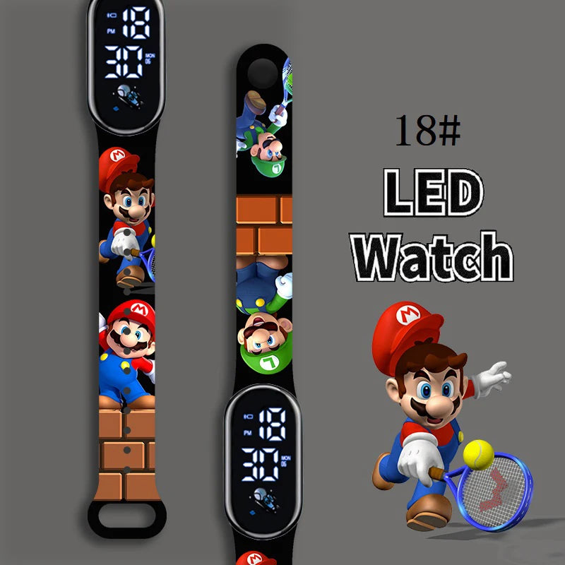 Kids LED Watch Touch Control Digital Watch Silicone Strap Waterproof Sport Wristwatch for Boys Girls Children Birthday Gift