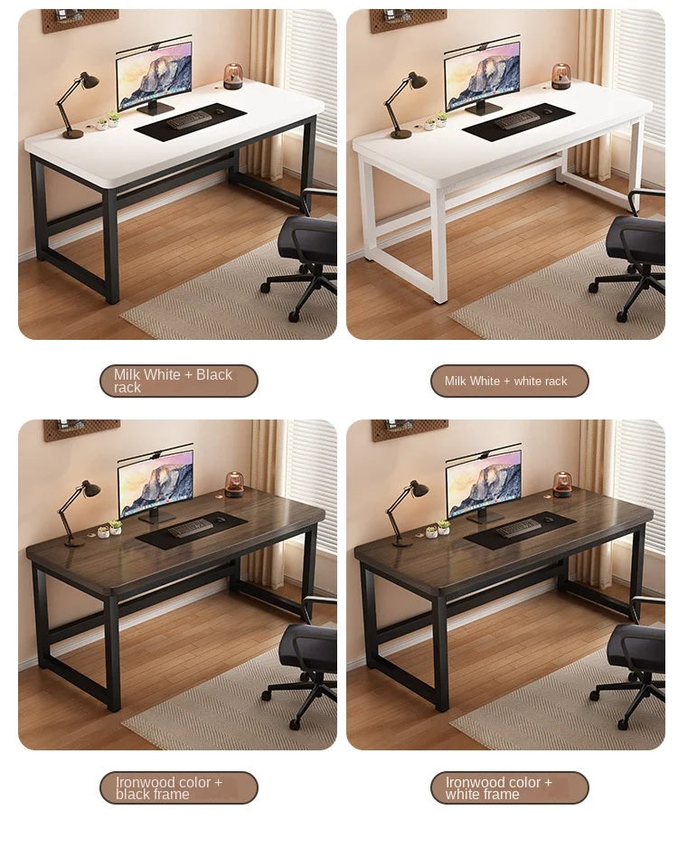 Solid wood computer desk, study desk, writing desk, long table, simple bedroom gaming desk, workbench