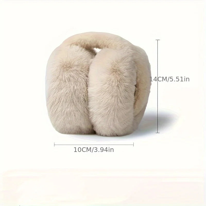 Foldable and Adjustable Women's Winter Ear Muffs Fashion Ear Cover for winter Outdoor Cold Protection Ear-Muffs Folding Earflap
