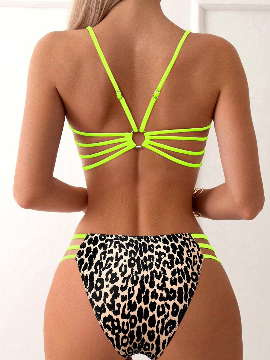Sexy Leopard Micro Bikini 2026 Women Swimsuit Female Swimwear High Waist Bikinis Sets Brazilian Bandeau Beach Wear Bathing Suit