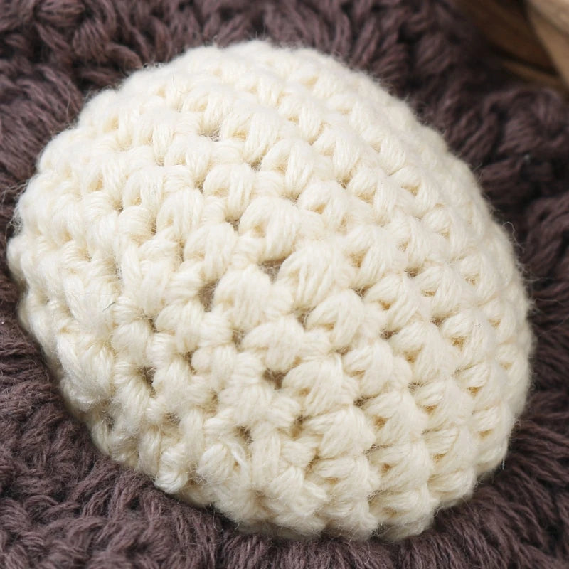 Crochet Animal Baby Pacifier Clip Accessories Handmade Knitted Bunny Teether Beads Newborn Nipple Clip Dummy Soother Holder Toy