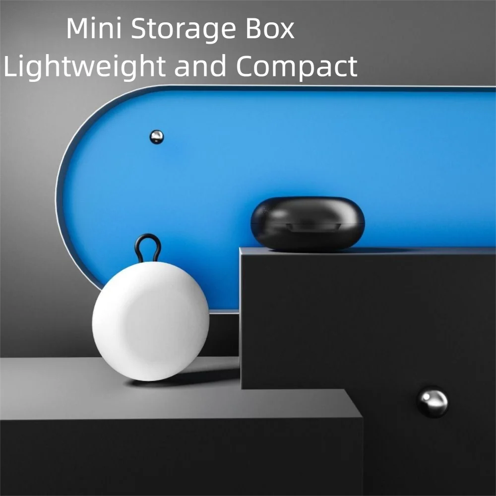 New Plastic Soundproof Earplug Box Round Shape Mini Mini Earplug Case Sleeping Earplug Organizer Jewelry Organizer