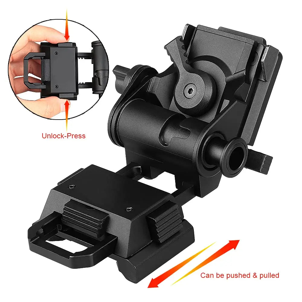 BOOIU New L4G24 NVG Tactical Helmet Mount Metal/Nylon Holder Bracket For PVS15/18  Goggles Night Vision Stent Helmet Accessories