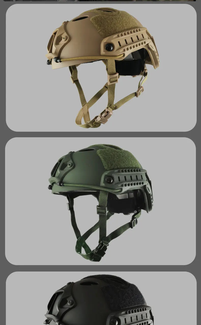 FAST Tactical Protective Helmet Airsoft MH Helmet ABS New Thickened Outdoor PJ Air Gun Shooting CS Protective Equipment