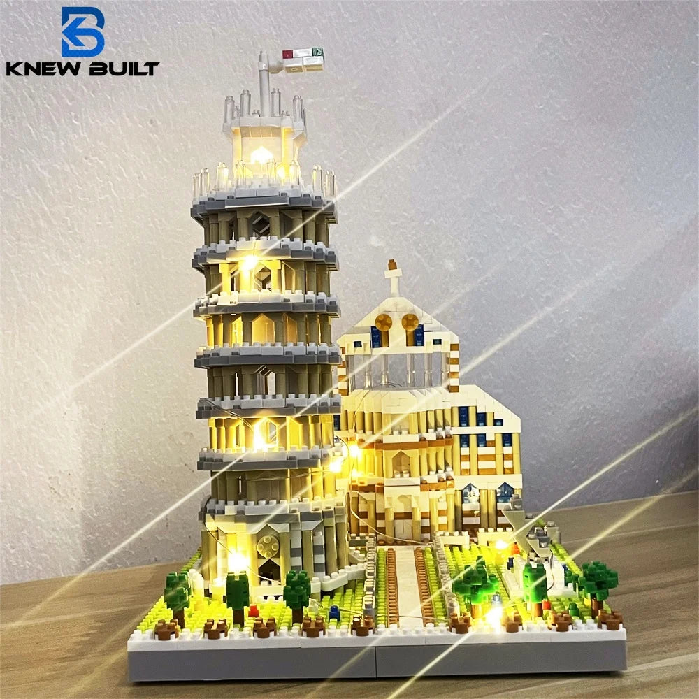 Louvre Model Micro Mini Building Blocks Toys Set: LED-illuminated Iconic Architecture Perfect Decorative Illuminate Your Space