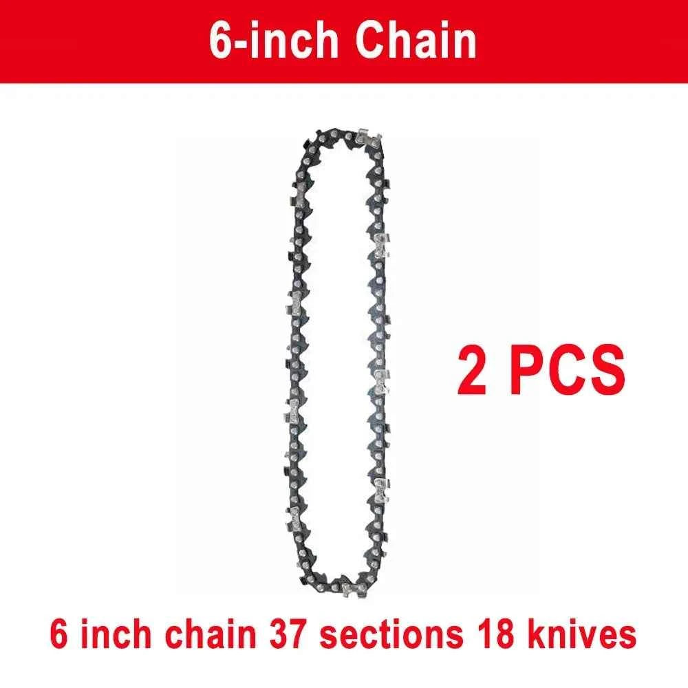 Chainsaw Chain 6 Inches Chain Rechargeable Saw Mini Electric Chainsaw Cordless Saw Carpentry Gardening Tools Electric Wood Saw