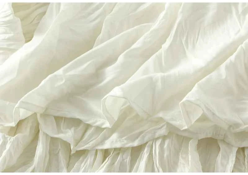 KarSaNy Long Pleated Skirts For Woman High Waist Large Hem White Skirt Summer Women's A Line Maxi Skirts For Women 2026 Long