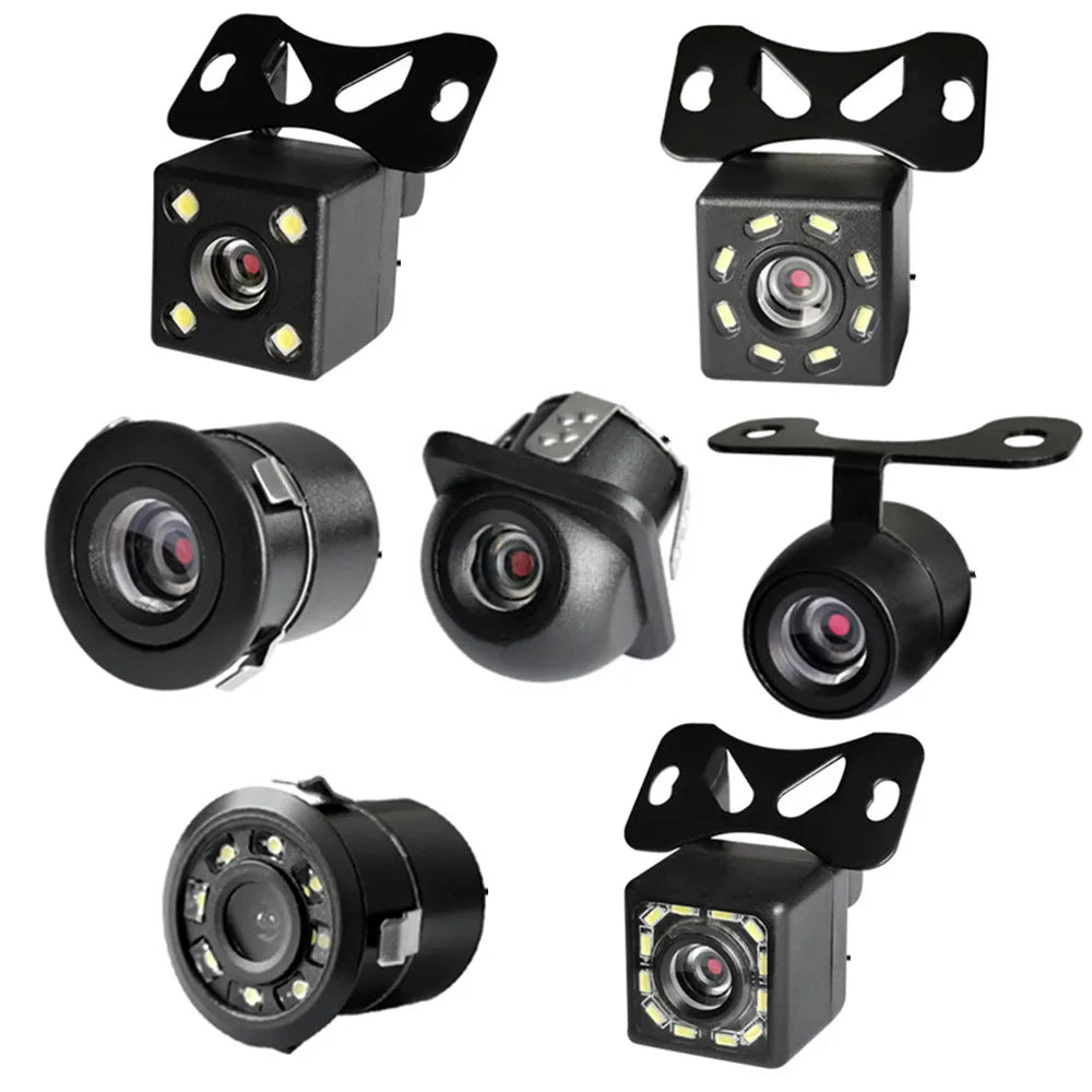 Auto Rear View Camera Night Vision Reversing Auto Parking Vehicle Cam CCD Waterproof 170° HD Video Support Monitor Auto Tools
